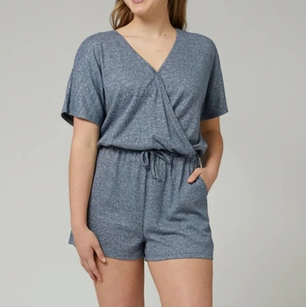 32 Degrees Cool Gray Shorts Romper Size S SOFT COMFY 2243-AC